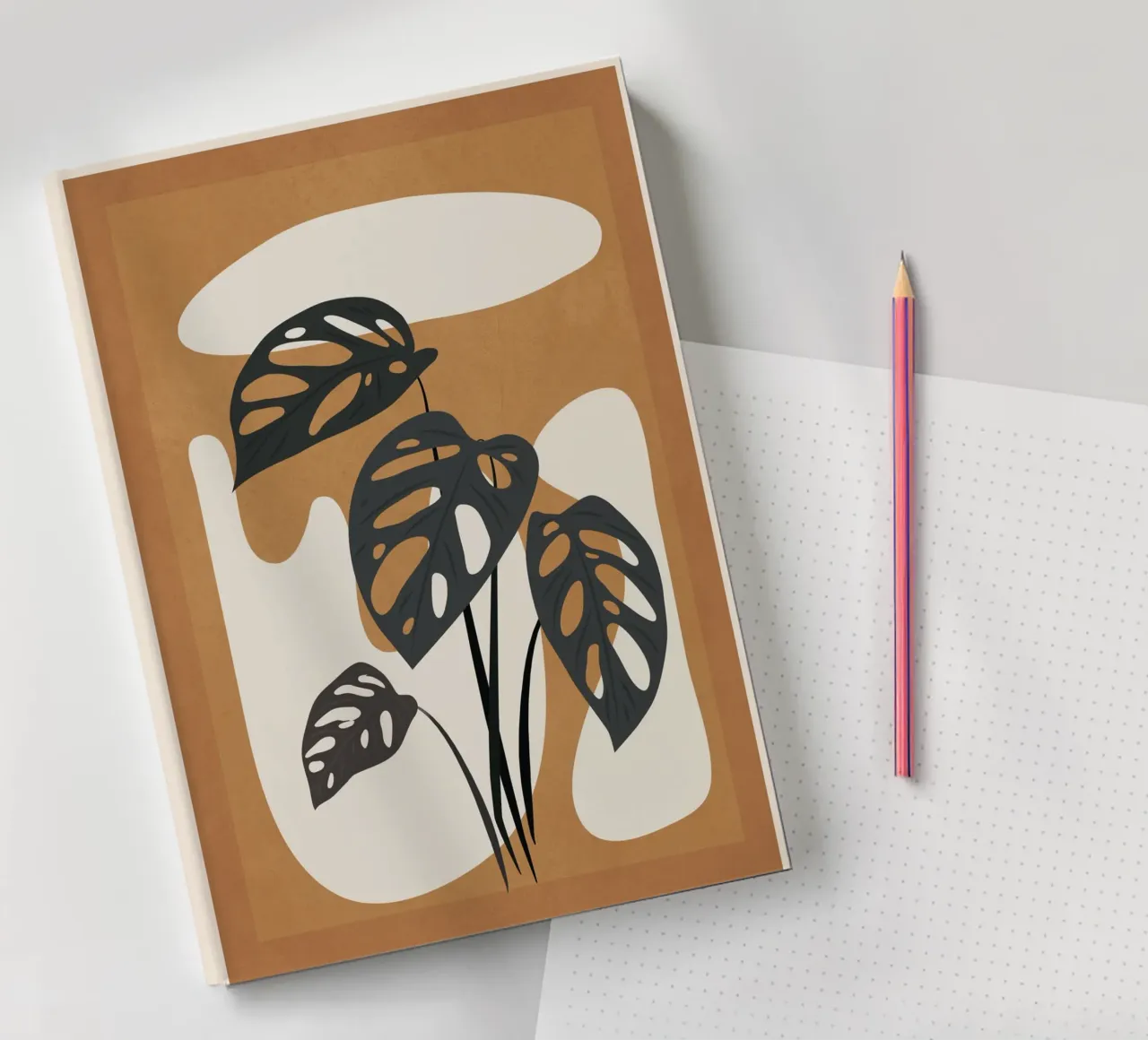 Minimalist Abstract Art Branch 6 carnet de notes de Nadjaa