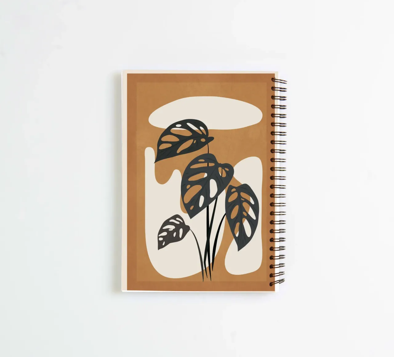 Minimalist Abstract Art Branch 6 spiral notebook by Nadjaa