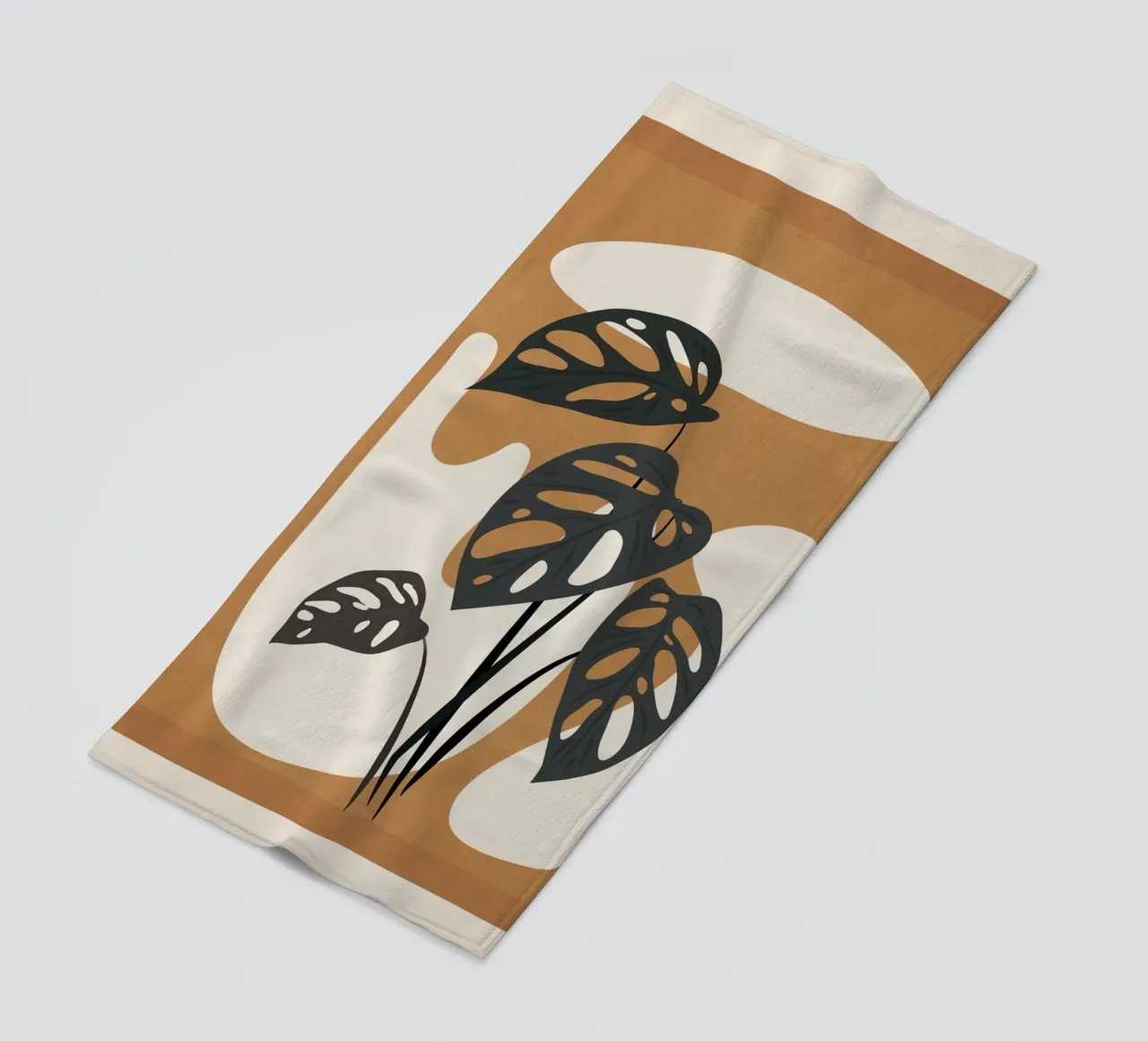 Minimalist Abstract Art Branch 6 serviette de plage de Nadjaa