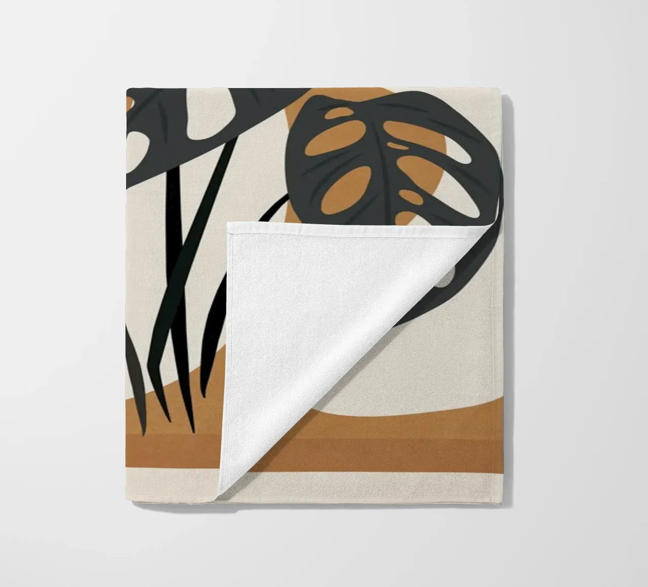 Minimalist Abstract Art Branch 6 serviette de plage de Nadjaa