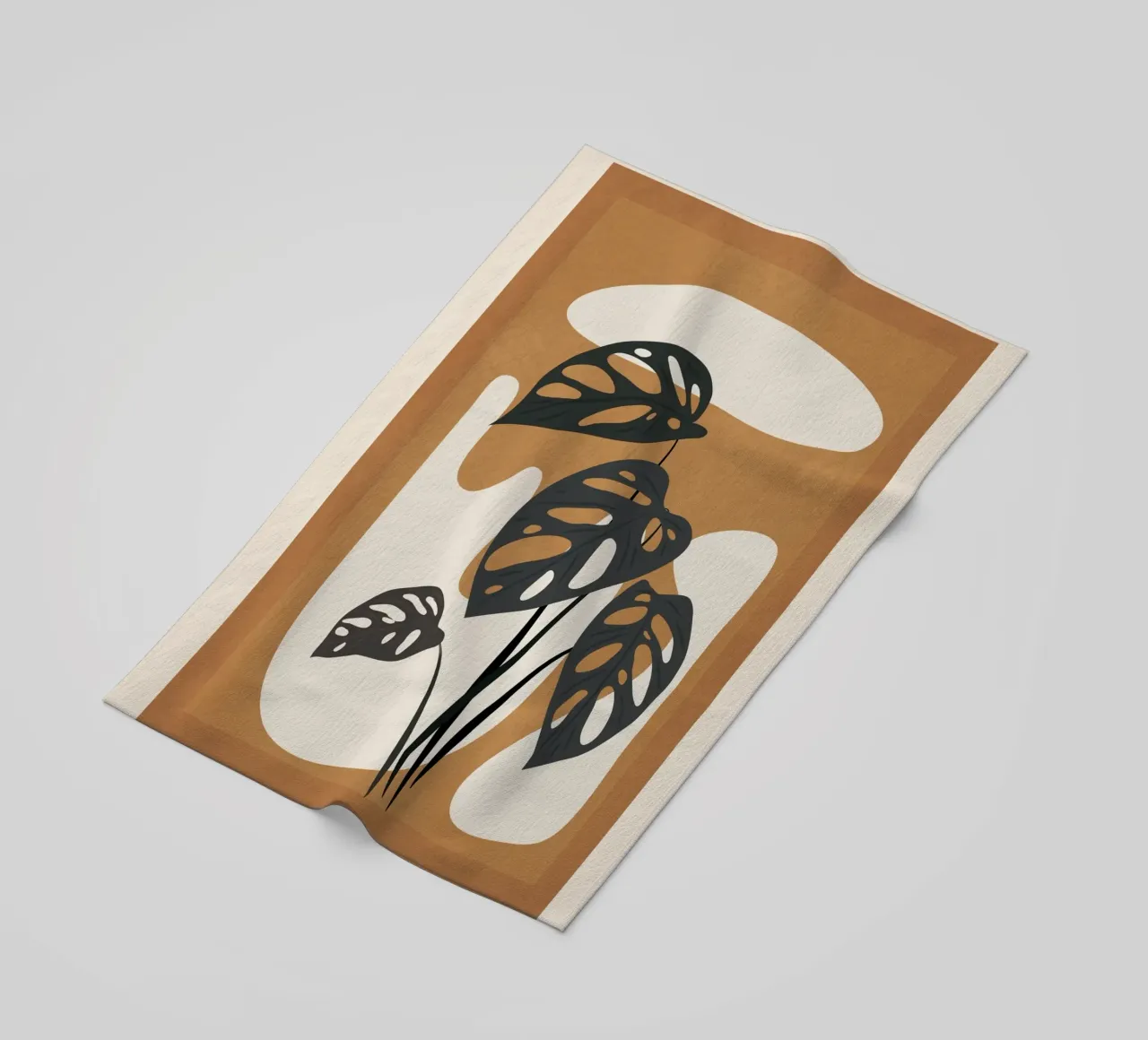 Minimalist Abstract Art Branch 6 serviette de plage de Nadjaa
