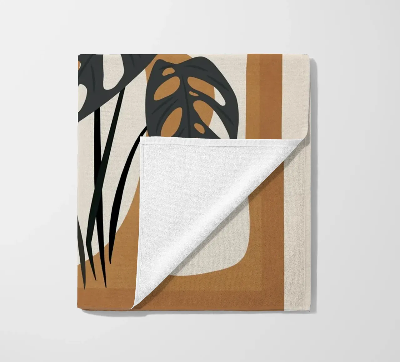 Minimalist Abstract Art Branch 6 serviette de plage de Nadjaa