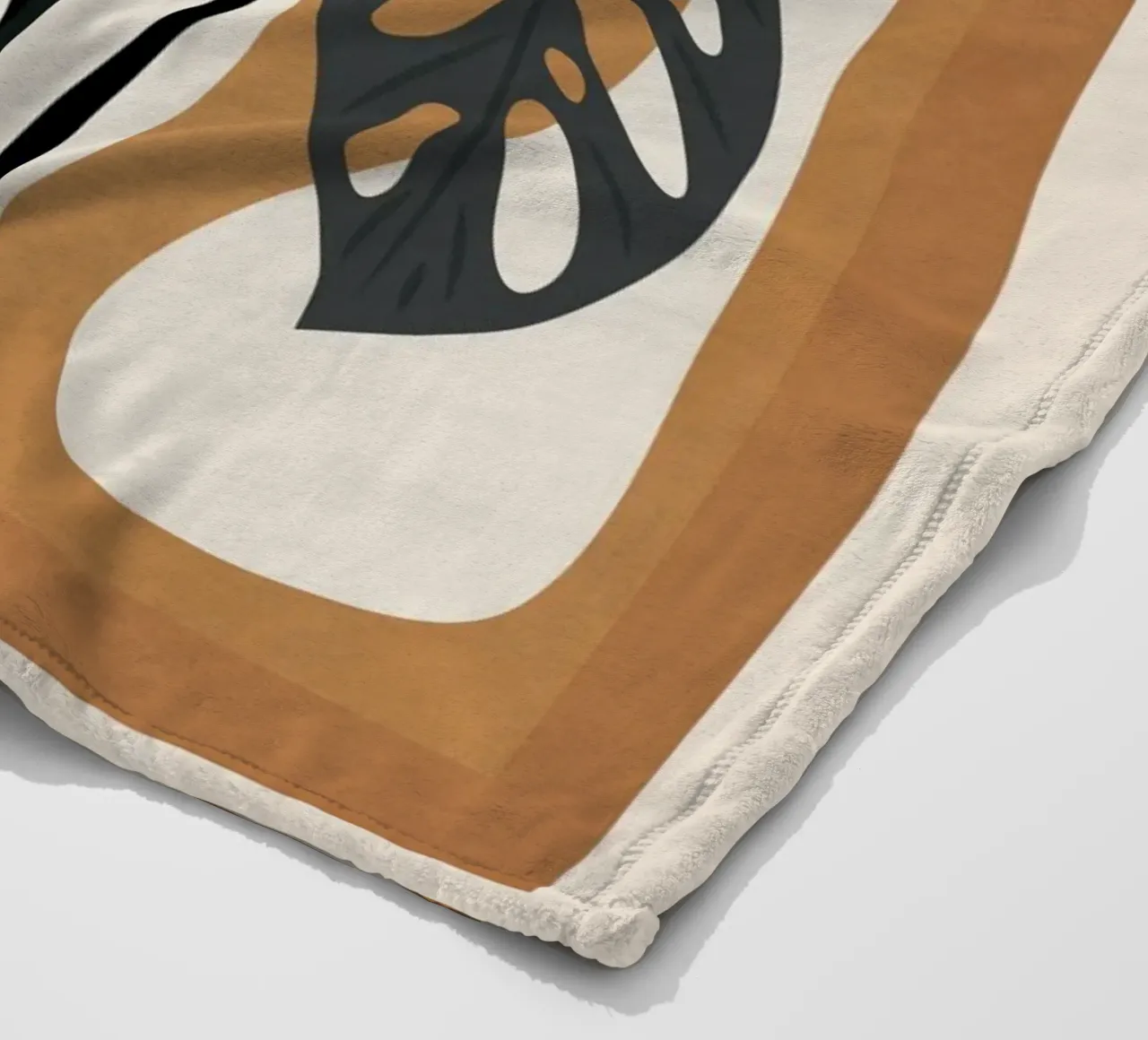 Minimalist Abstract Art Branch 6 coperta in pile da Nadjaa
