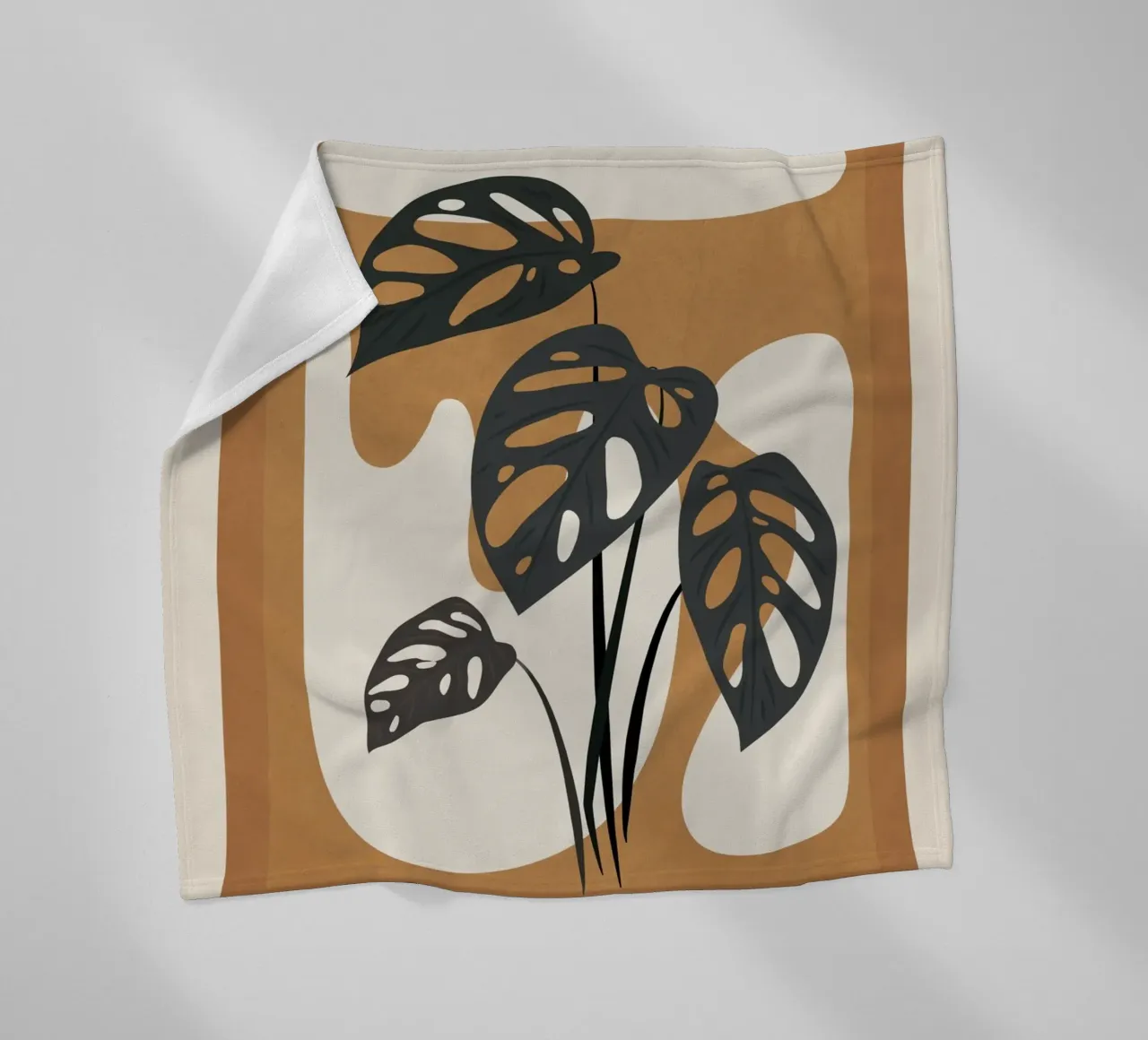 Minimalist Abstract Art Branch 6 coperta in pile da Nadjaa