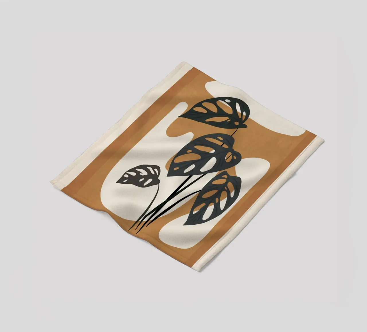 Minimalist Abstract Art Branch 6 coperta in pile da Nadjaa