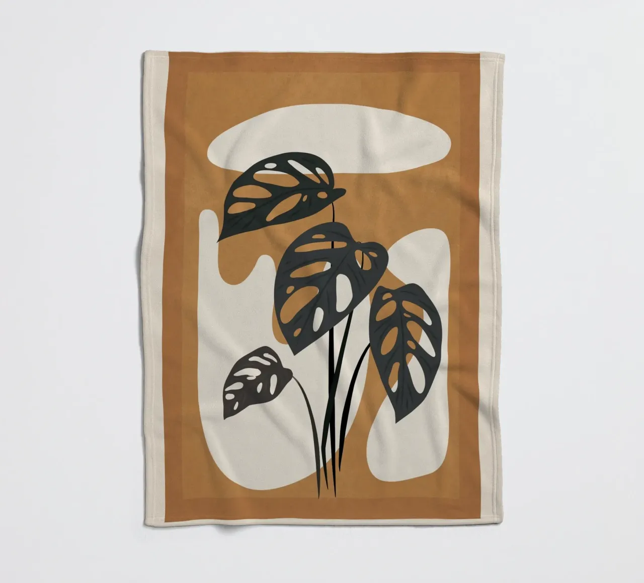Minimalist Abstract Art Branch 6 coperta in pile da Nadjaa