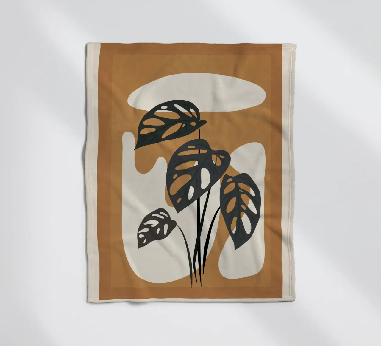 Minimalist Abstract Art Branch 6 coperta in pile da Nadjaa