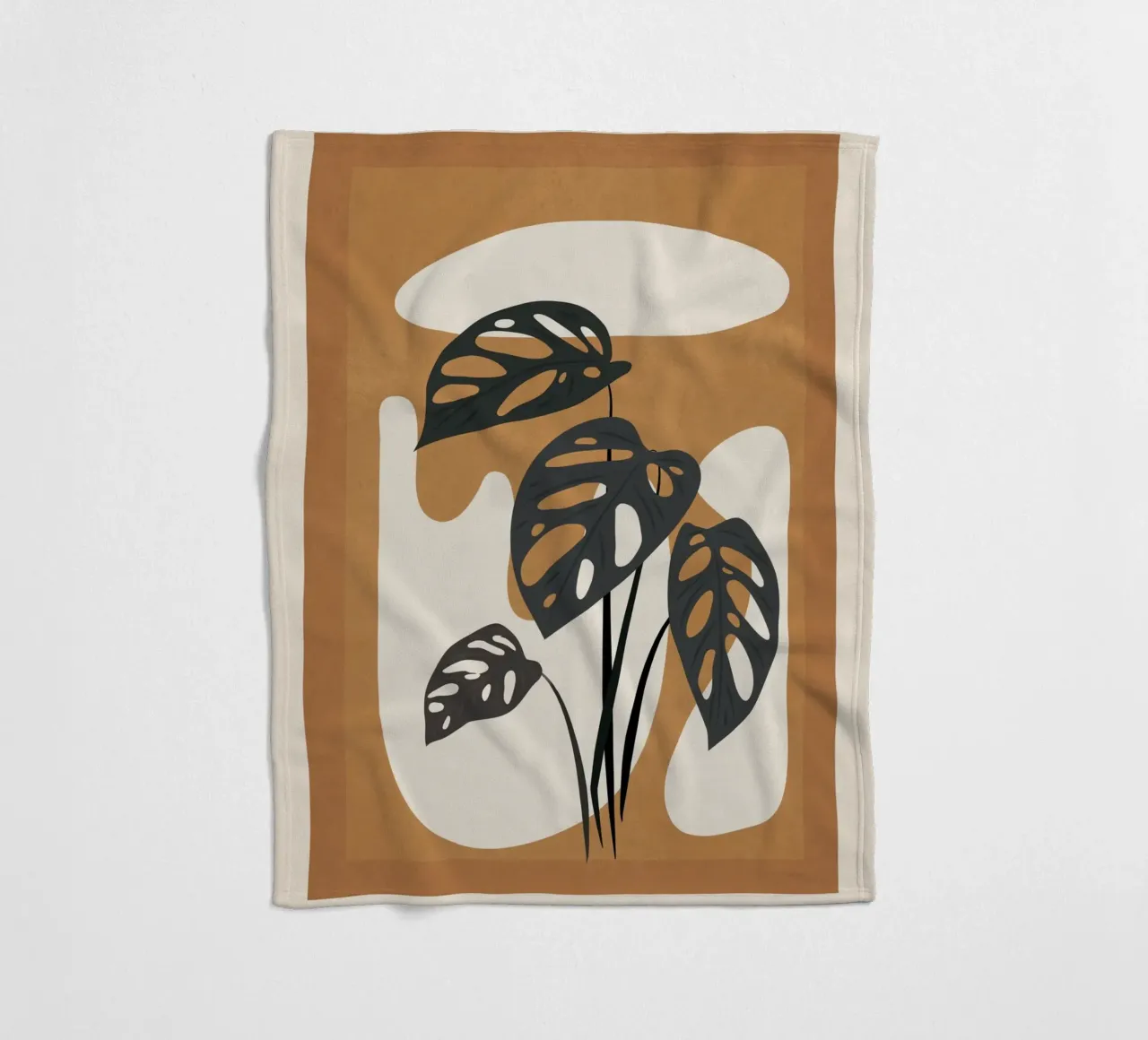 Minimalist Abstract Art Branch 6 coperta in pile da Nadjaa