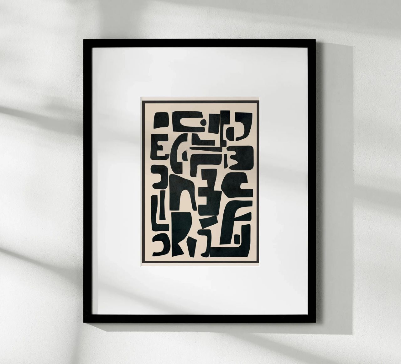 Organic Contemporary Modern Shapes 01 Poster von Nadjaa