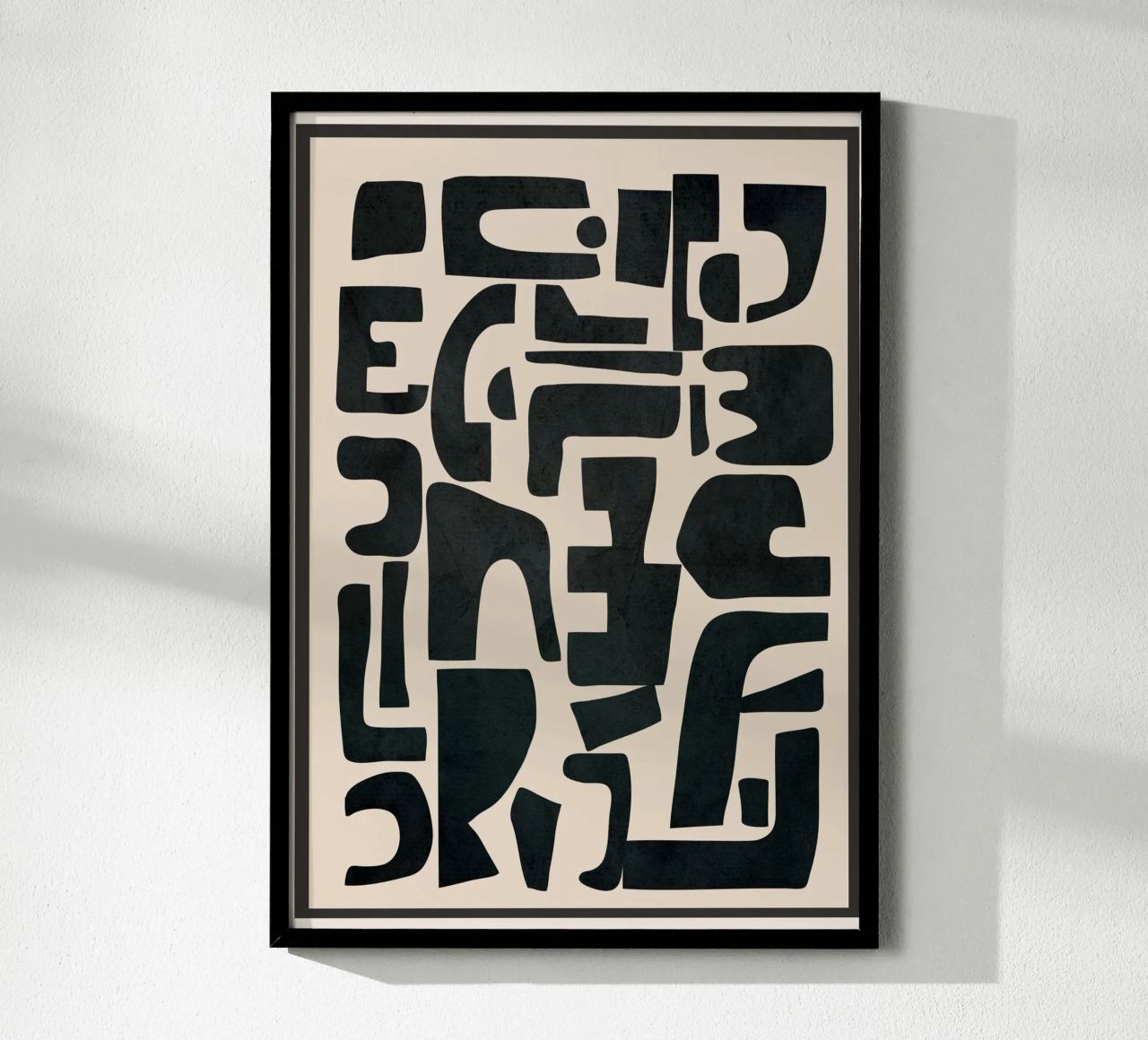 Organic Contemporary Modern Shapes 01 Poster von Nadjaa