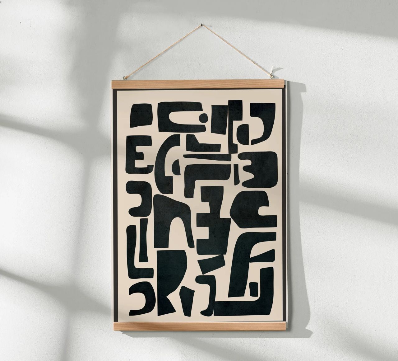 Organic Contemporary Modern Shapes 01 Poster von Nadjaa