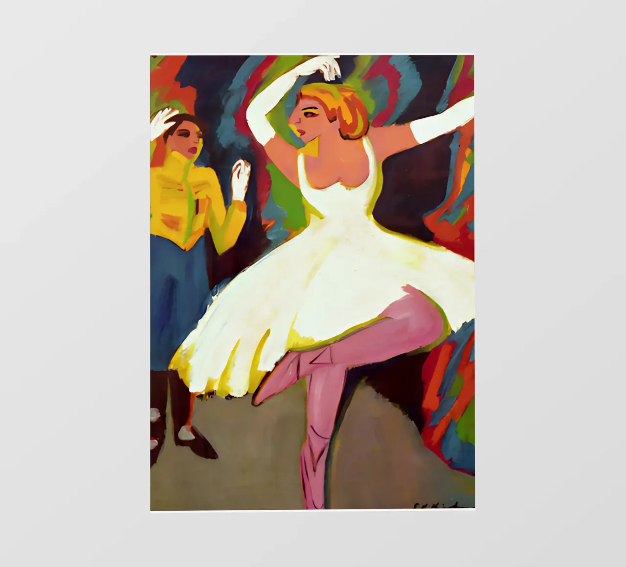 Ernst Ludwig Kirchner - Ballerina russa pellicola backlit da tokovictory