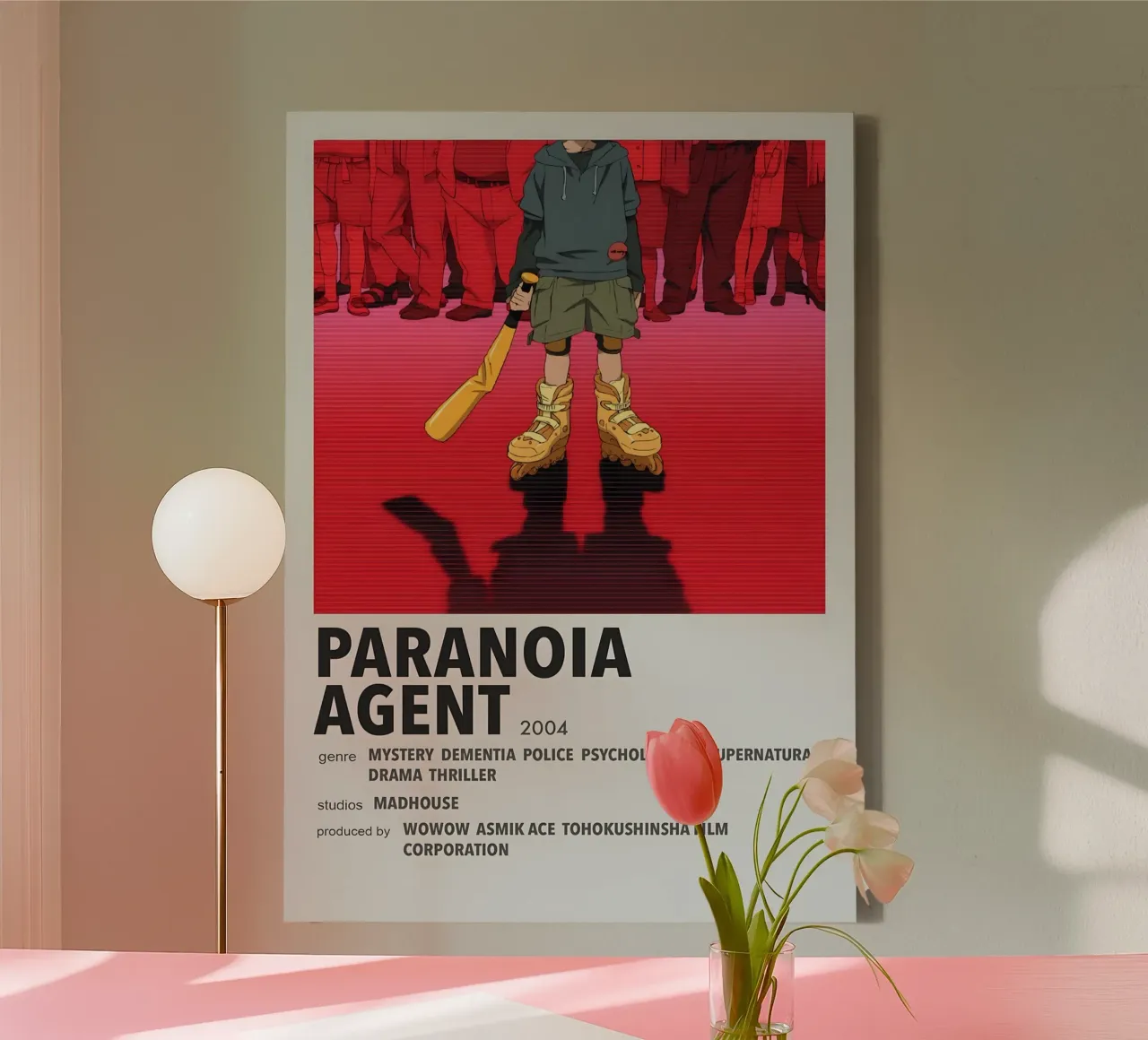PARANOIA AGENT 2004 tela con Cornice a cassetta da Totoya