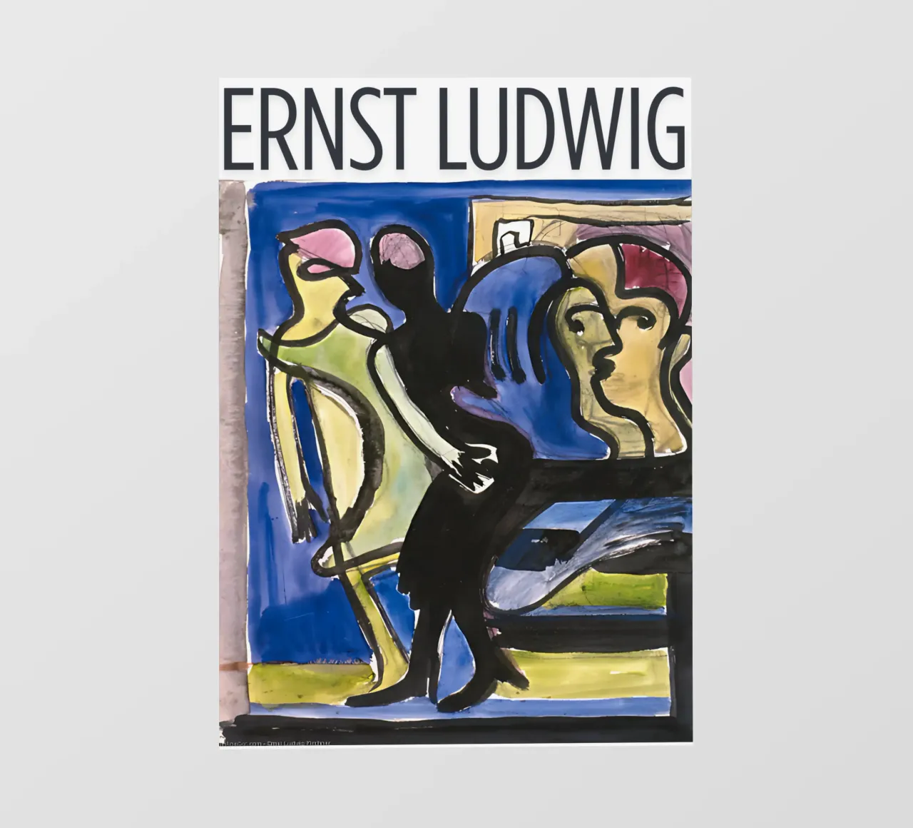 Ernst Ludwig Kirchner - View into a Cafe Backlit Folie von tokovictory