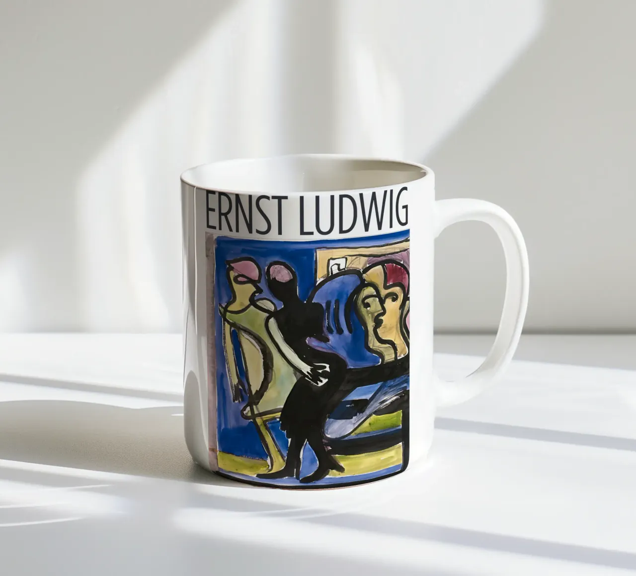 Ernst Ludwig Kirchner - View into a Cafe Keramik Tasse von tokovictory