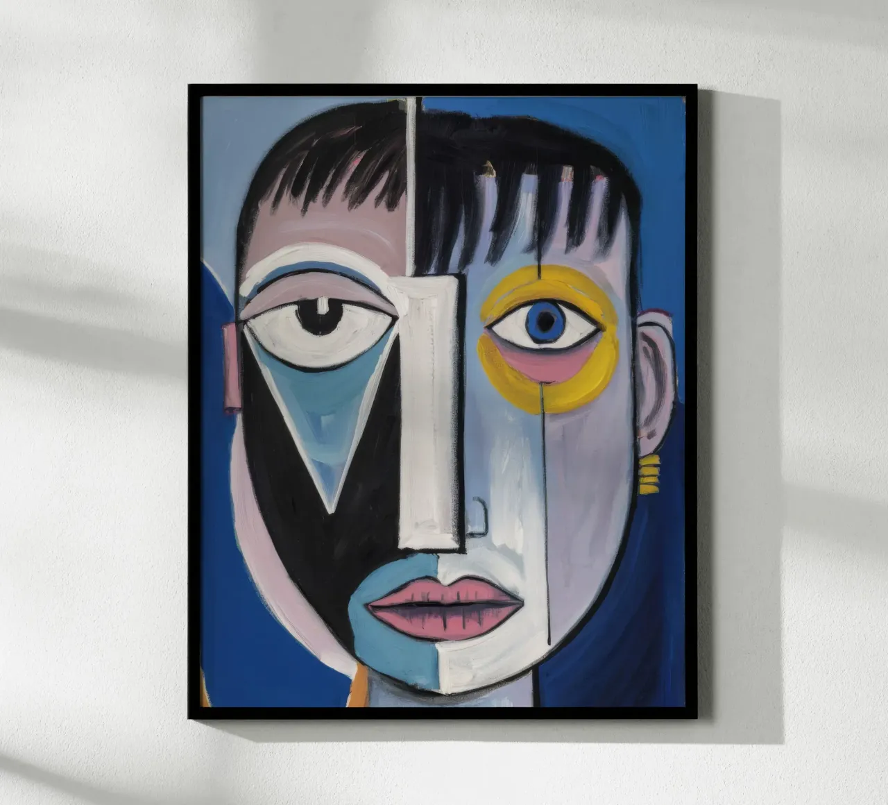 Volto geometrico astratto poster da Lunar Templar