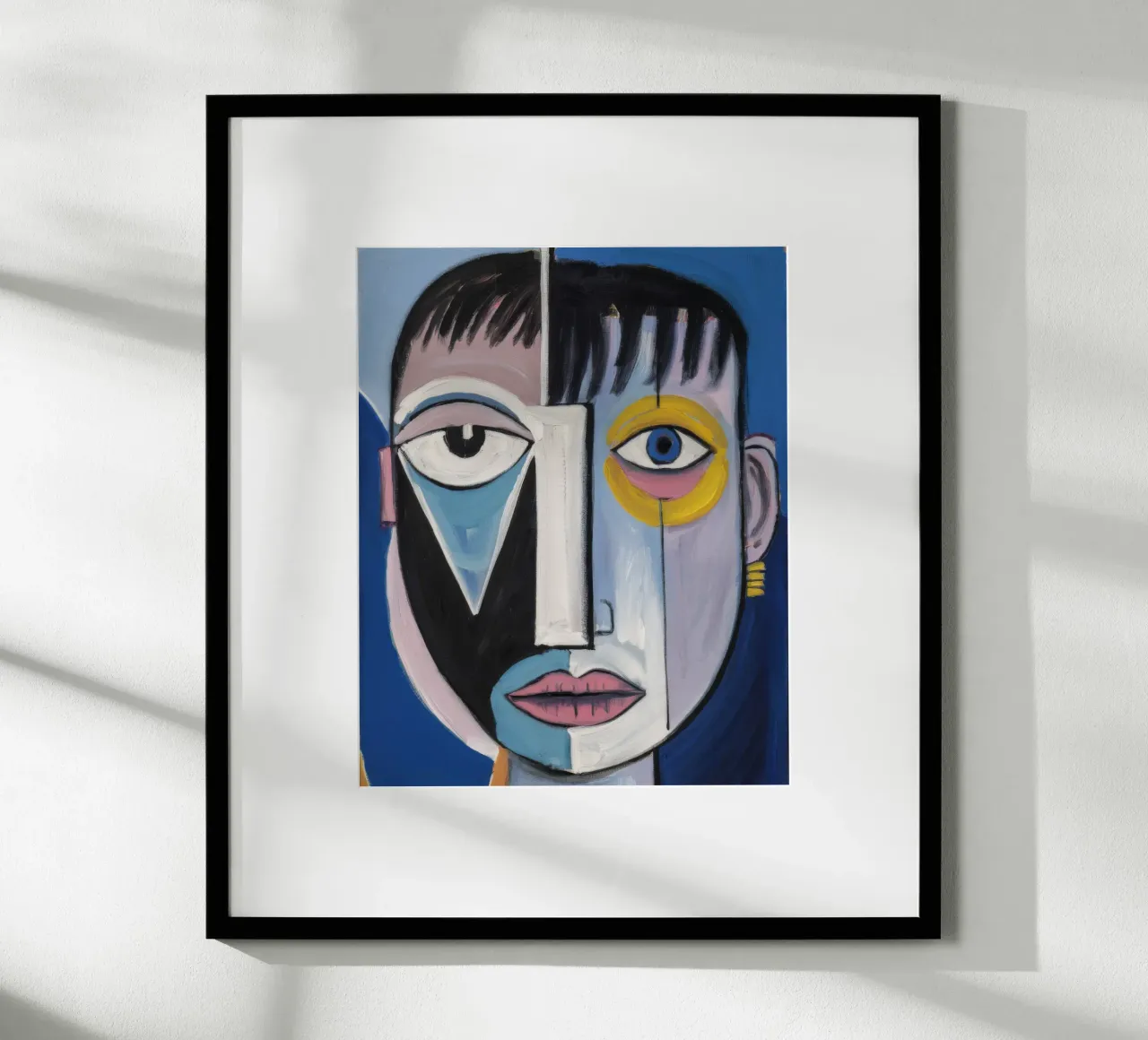 Volto geometrico astratto poster da Lunar Templar