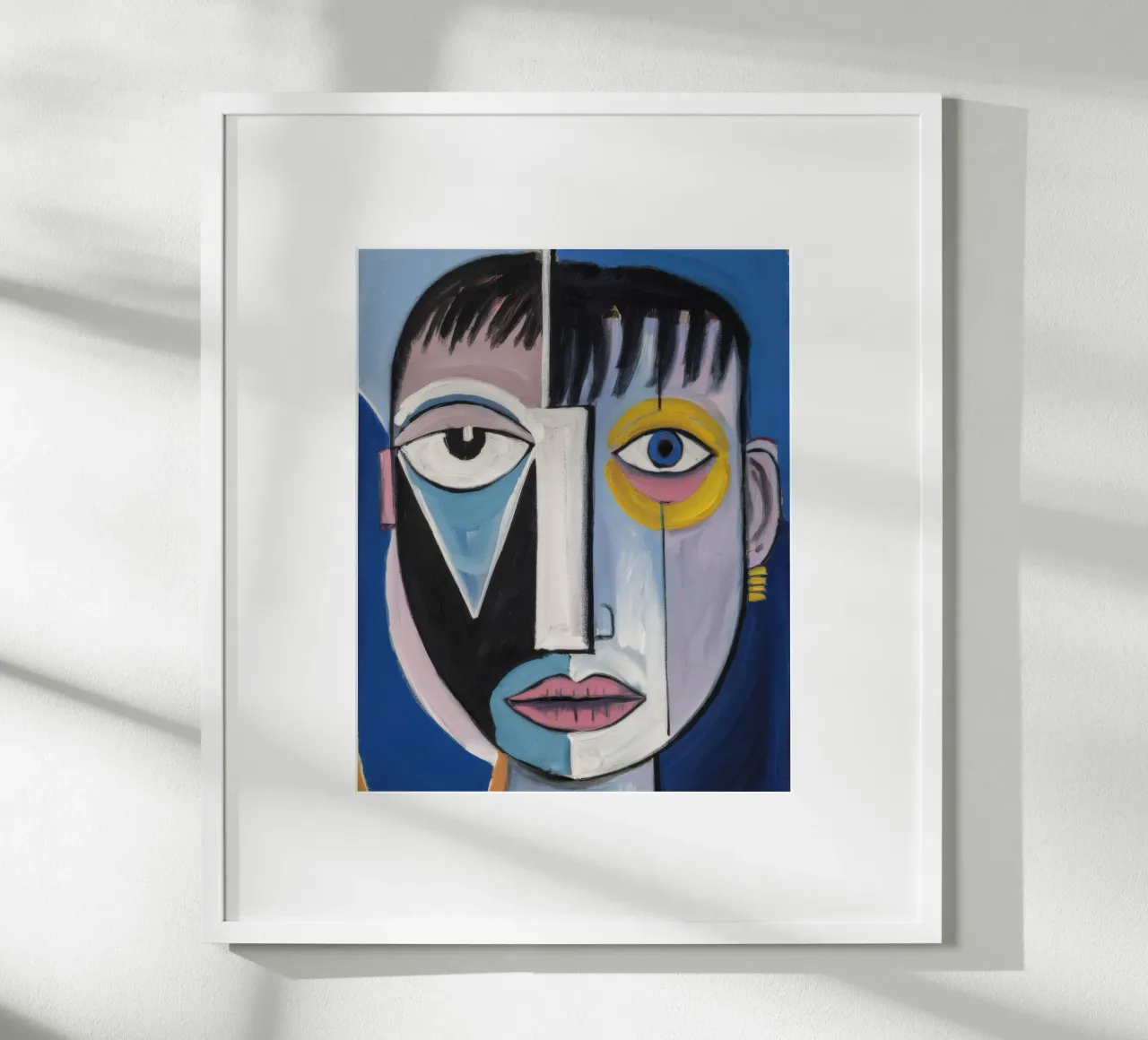 Volto geometrico astratto poster da Lunar Templar