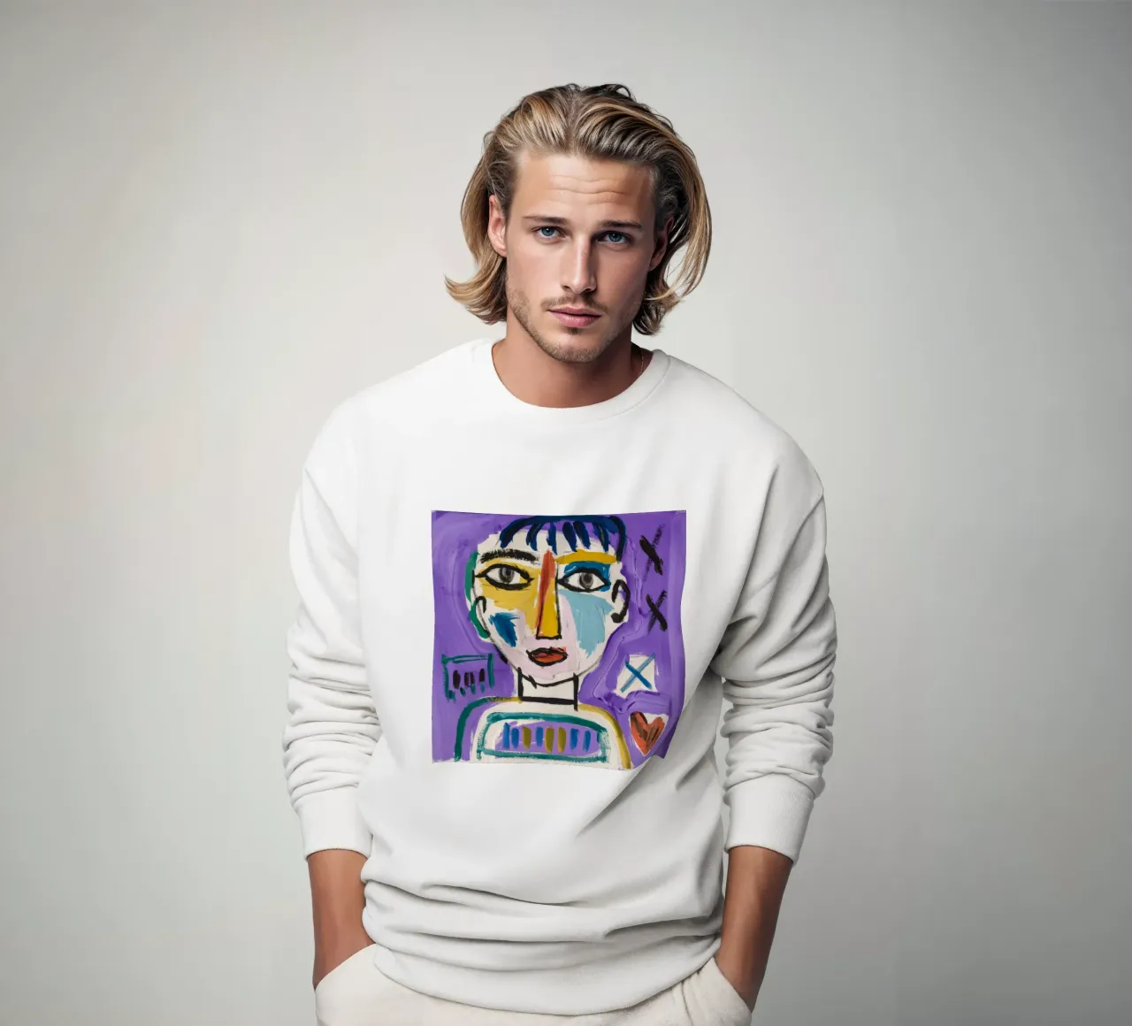 Simplistic Abstract Character sweatshirt by Lunar Templar