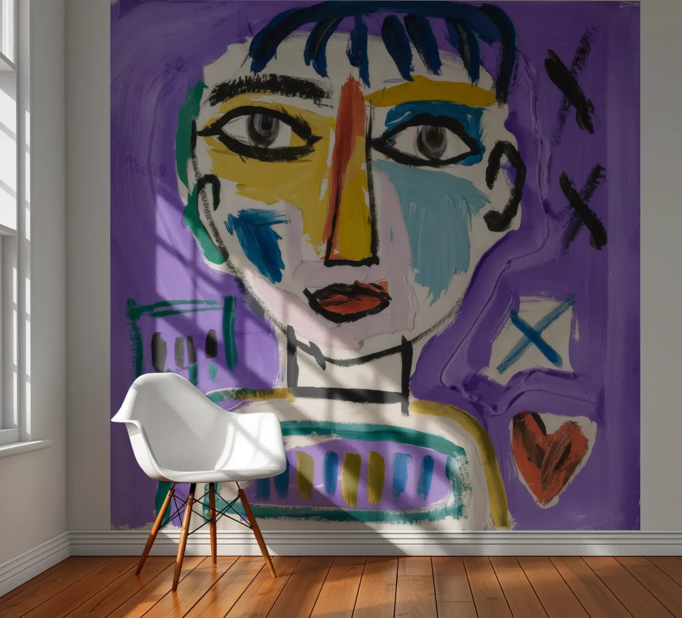 Simplistic Abstract Character fotobehang van Lunar Templar