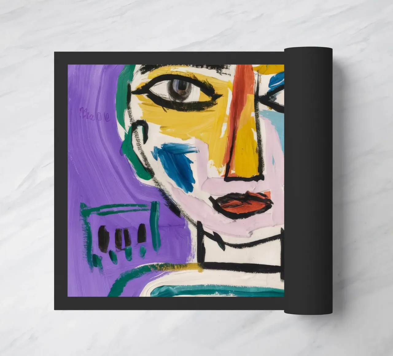 Simplistic Abstract Character doormat by Lunar Templar