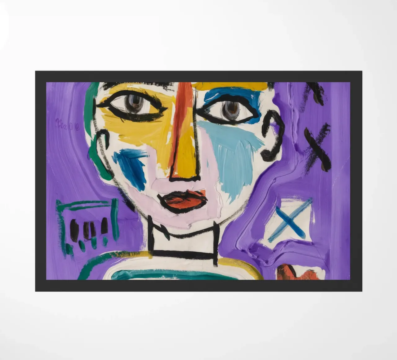 Simplistic Abstract Character doormat by Lunar Templar