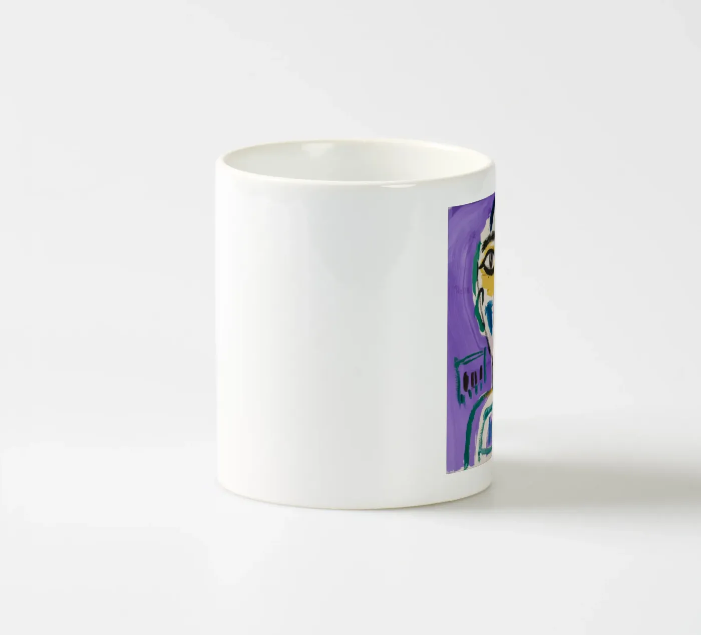 Simplistic Abstract Character ceramic mug by Lunar Templar