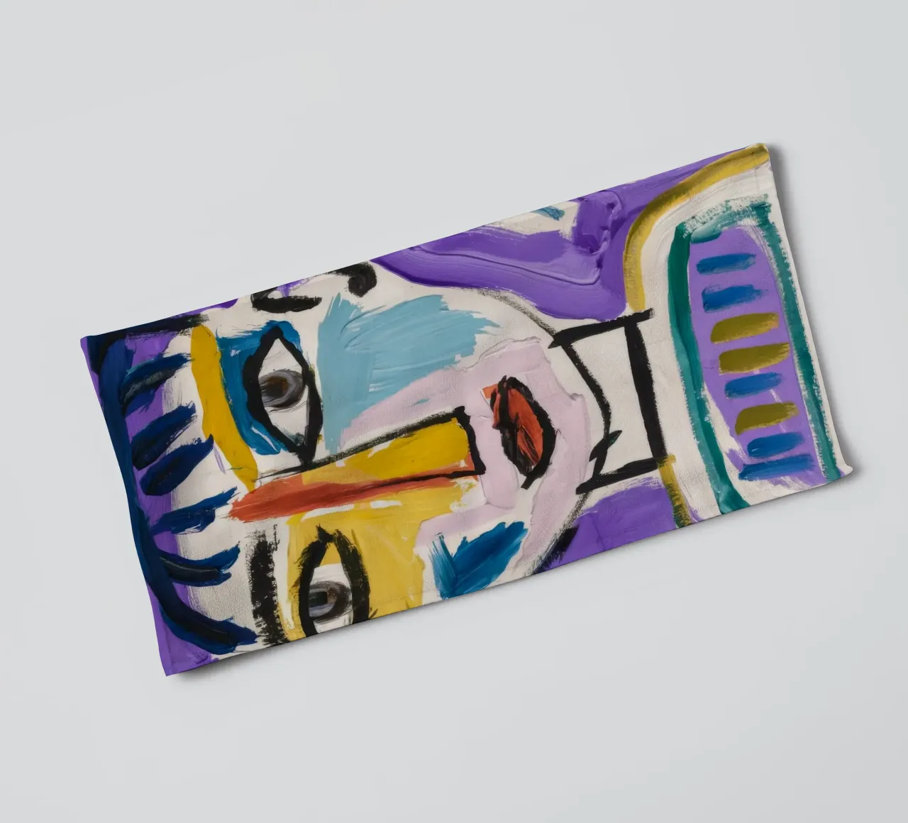 Simplistic Abstract Character towel by Lunar Templar