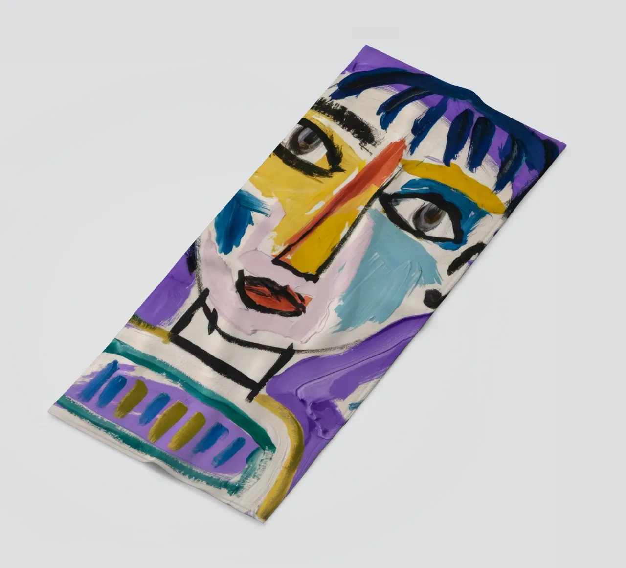 Carattere astratto e semplicistico telo mare da Lunar Templar