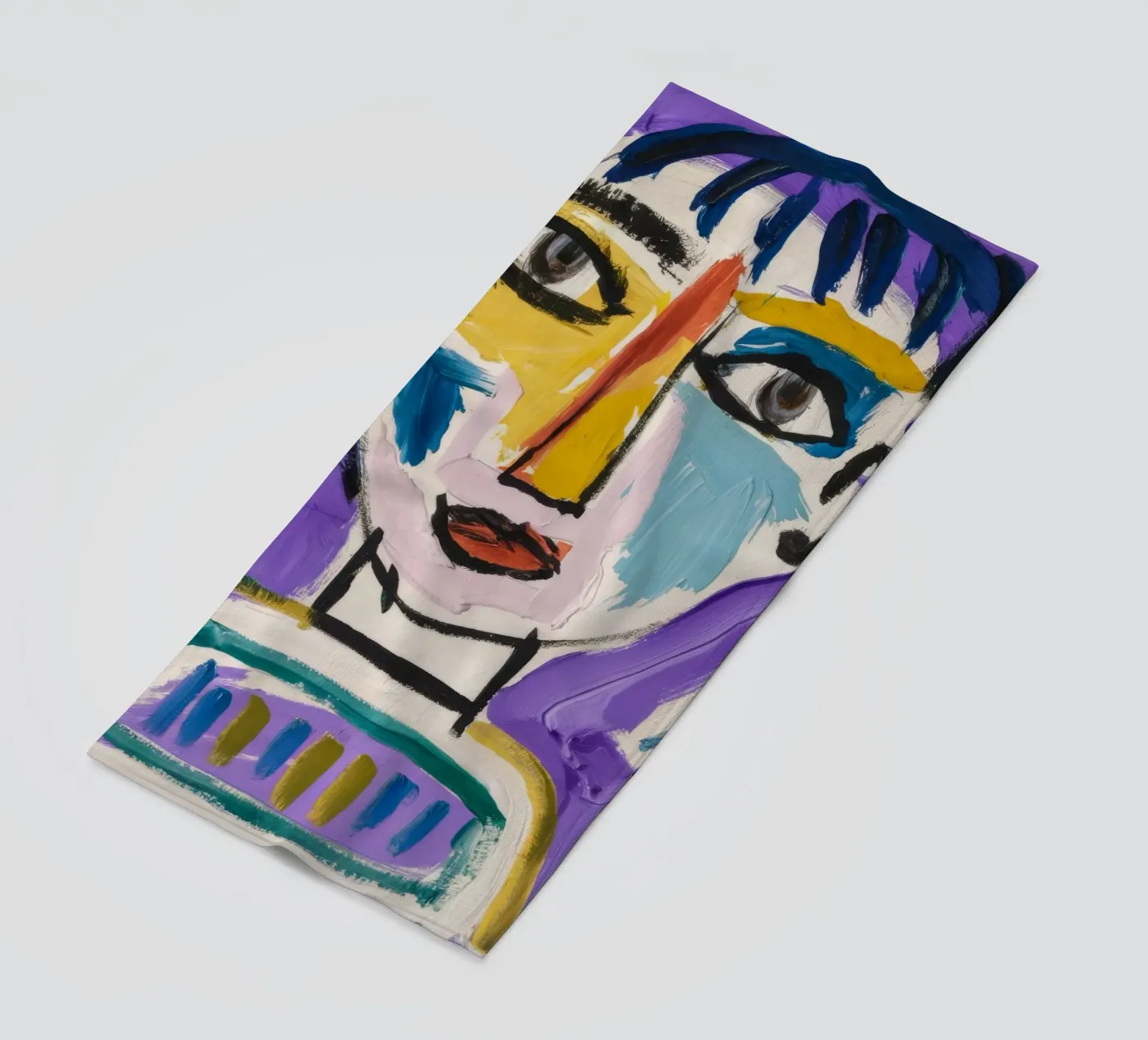 Simplistic Abstract Character strandhanddoek van Lunar Templar