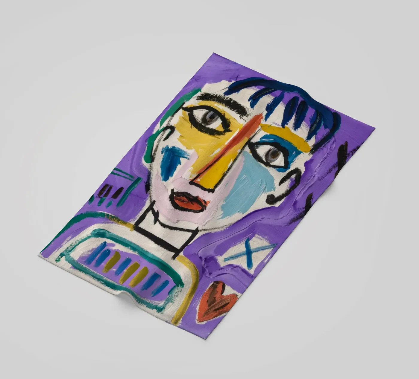 Carattere astratto e semplicistico telo mare da Lunar Templar