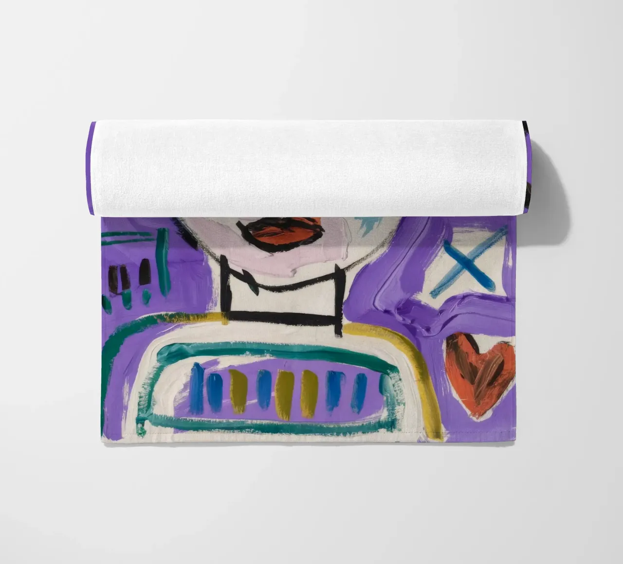 Carattere astratto e semplicistico telo mare da Lunar Templar