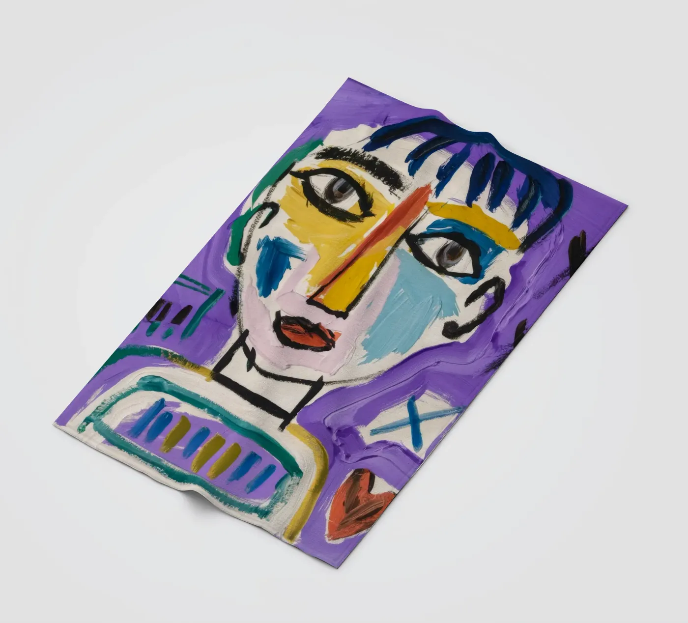 Simplistic Abstract Character fleecedeken van Lunar Templar
