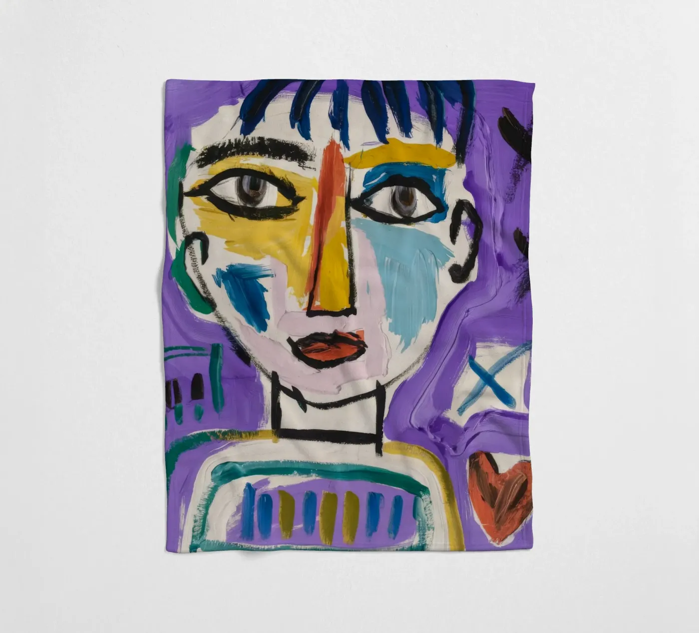 Simplistic Abstract Character fleecedeken van Lunar Templar