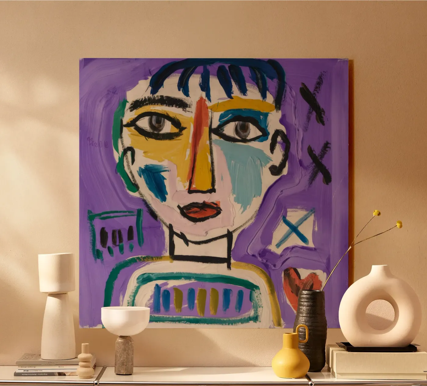 Simplistic Abstract Character acryl van Lunar Templar
