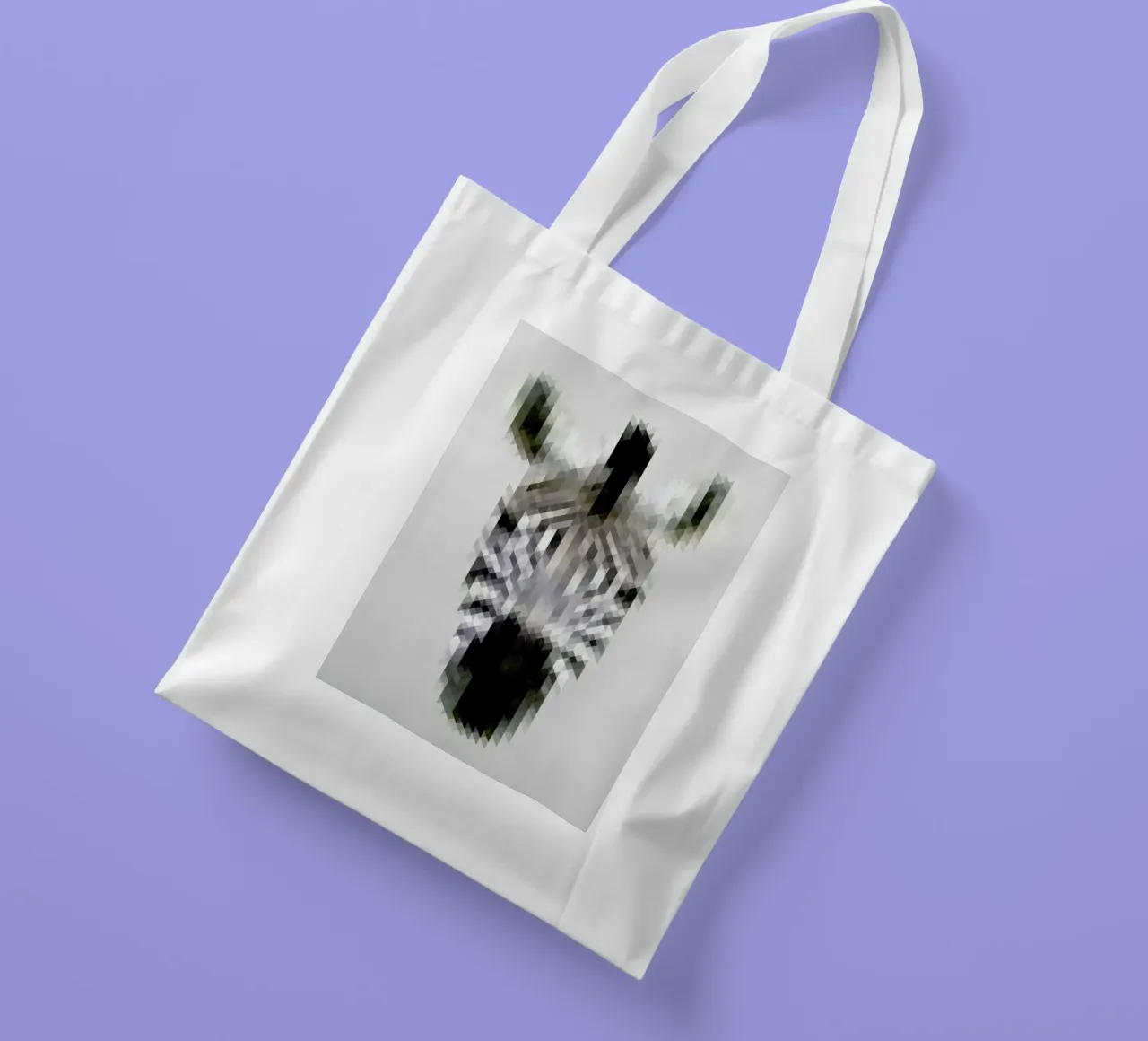 Zebra borsa in juta da Nur Mut