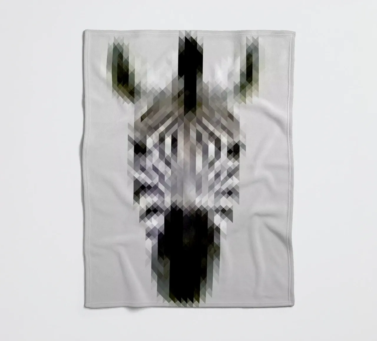 Zebra fleece blanket by Nur Mut