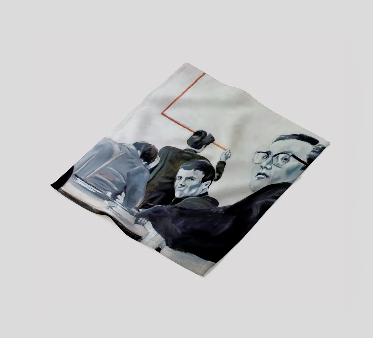 Die Arbeit der Zeit- Johnny Trotz und die Quadratur des Kreises fleece blanket by Alexandra Bolzer