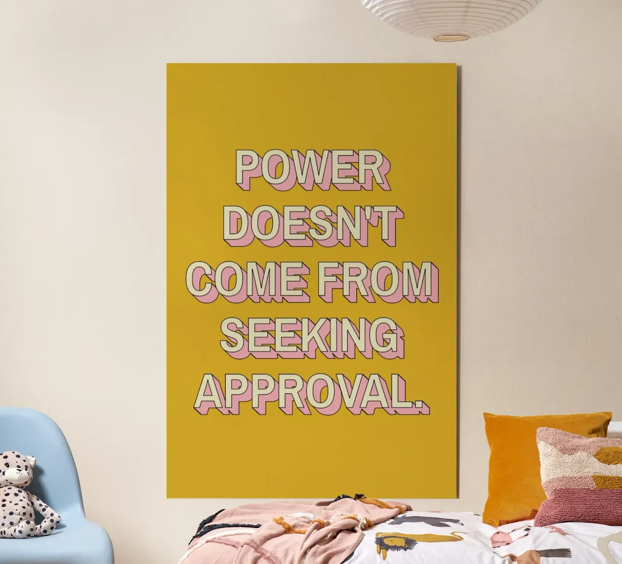 Power Isn't Approval alluminio dibond da Studio One