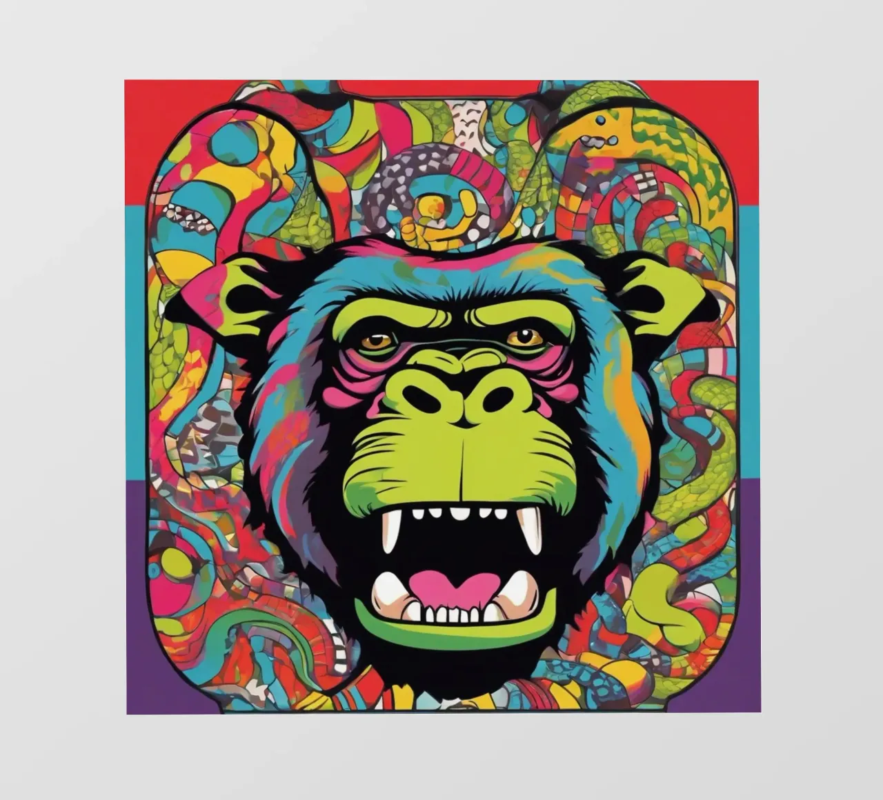 Monkey circus fotobehang van CASTILO