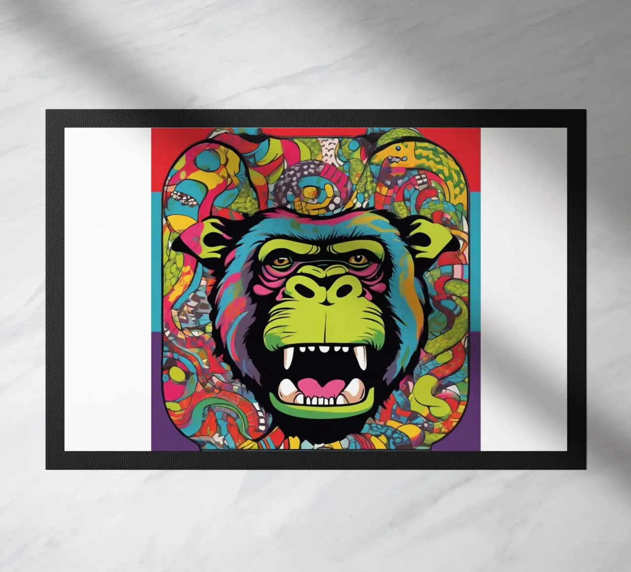 Monkey circus doormat by CASTILO
