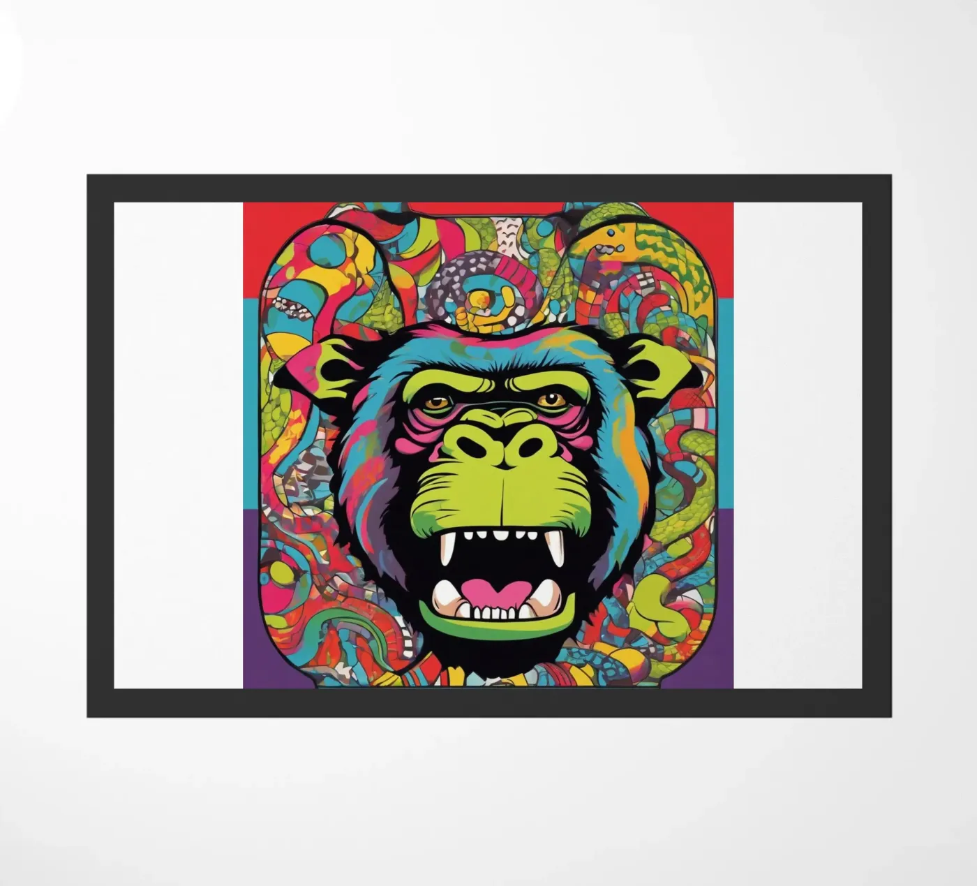 Monkey circus doormat by CASTILO
