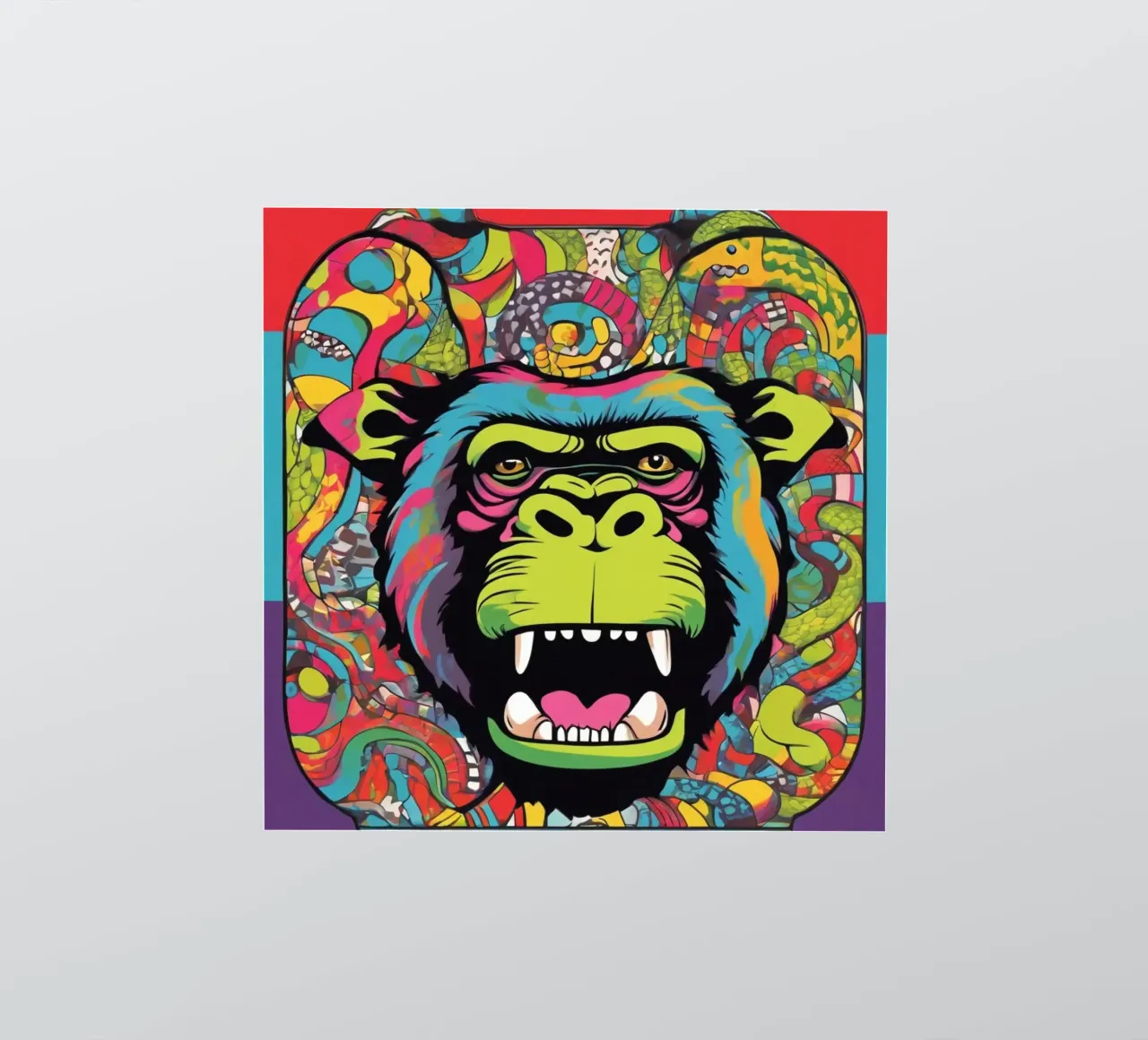 Apen circus sticker van CASTILO