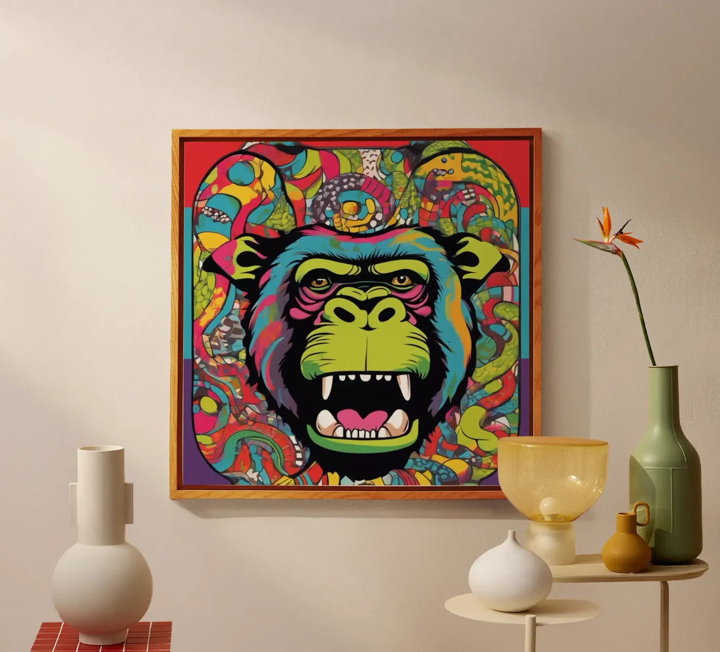 Monkey circus acrylic glass by CASTILO