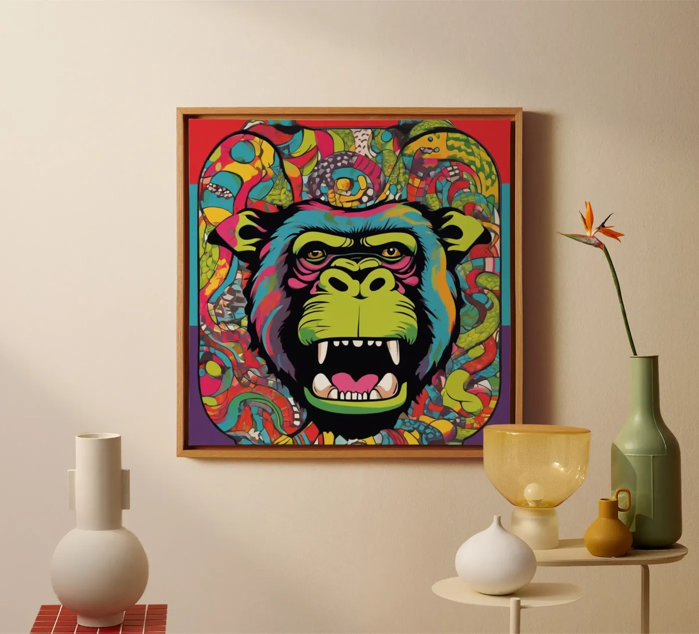 Apen circus canvas van CASTILO