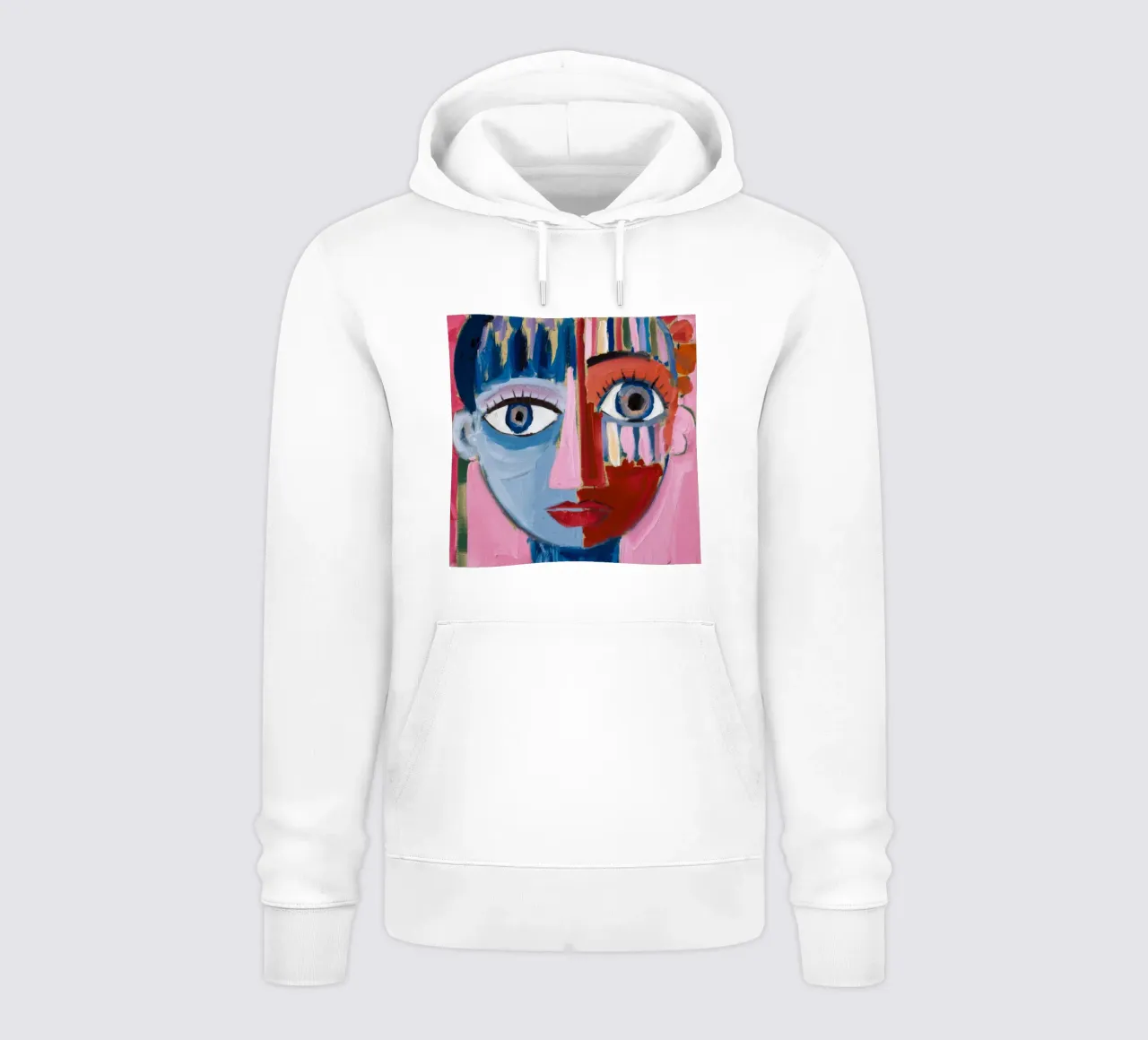Carácter abstracto dinámico sudadera con capucha de Lunar Templar