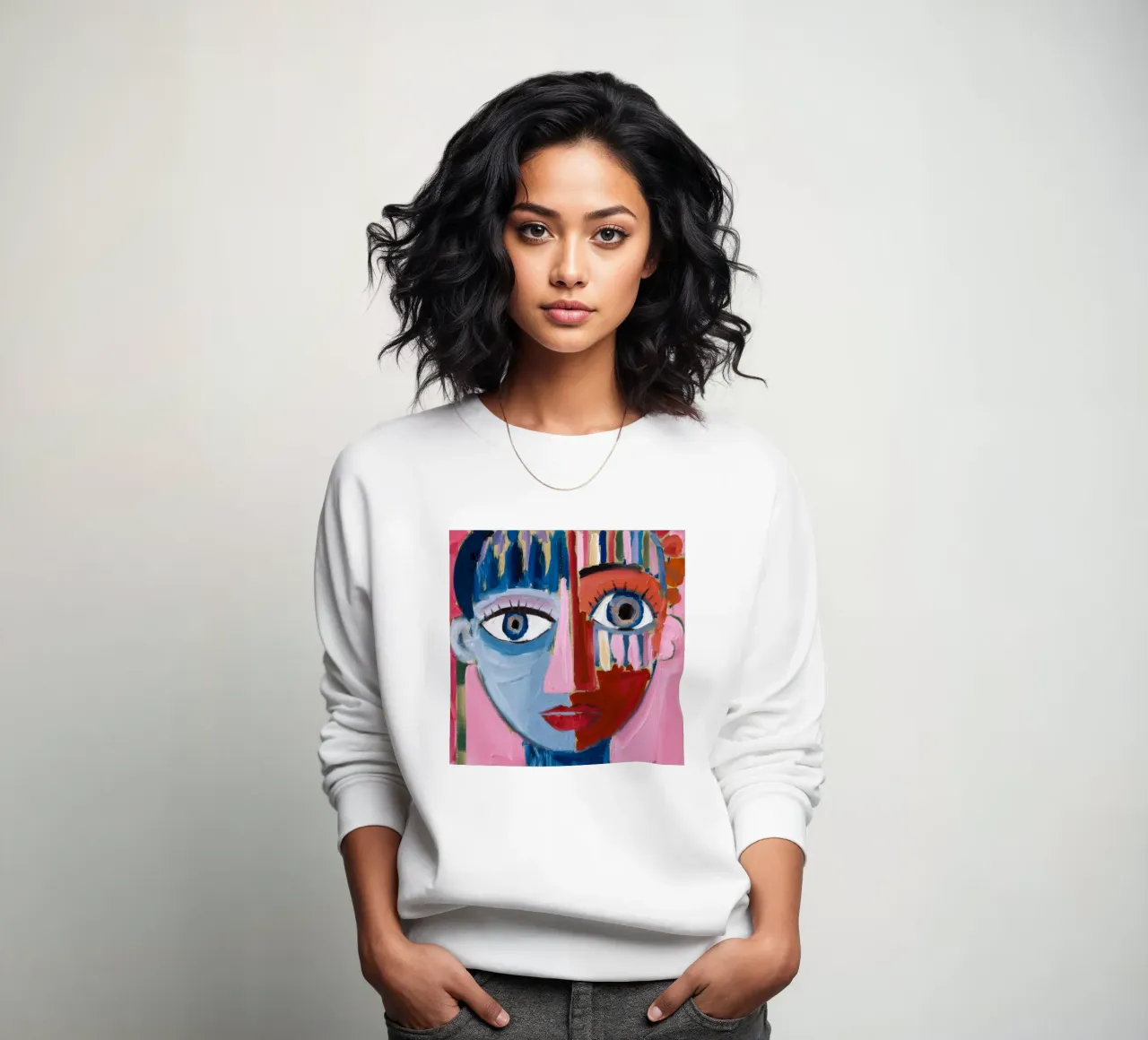 Dynamic Abstract Character sweatshirt by Lunar Templar