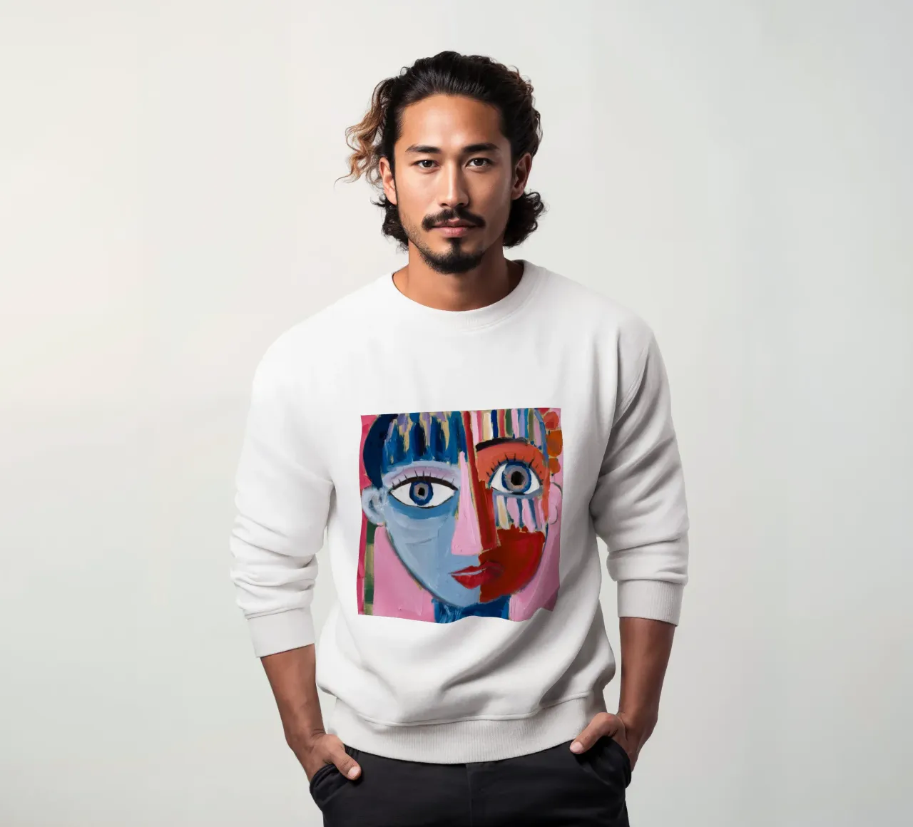 Dynamic Abstract Character sweatshirt by Lunar Templar