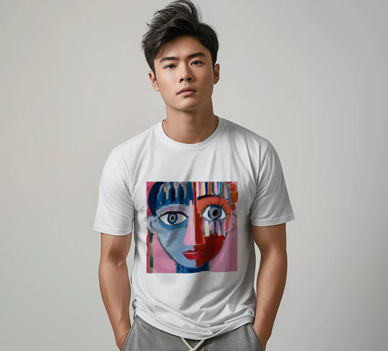 Dynamic Abstract Character t-shirt by Lunar Templar