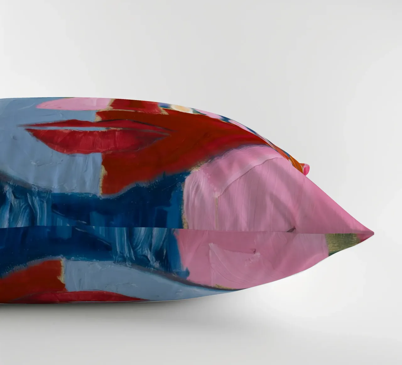 Dynamic Abstract Character decorative cushion by Lunar Templar